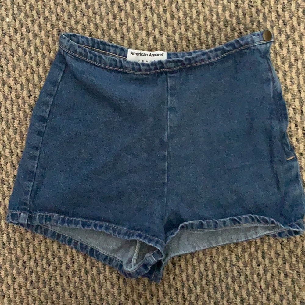 American Apparel Denim Tap Shorts
